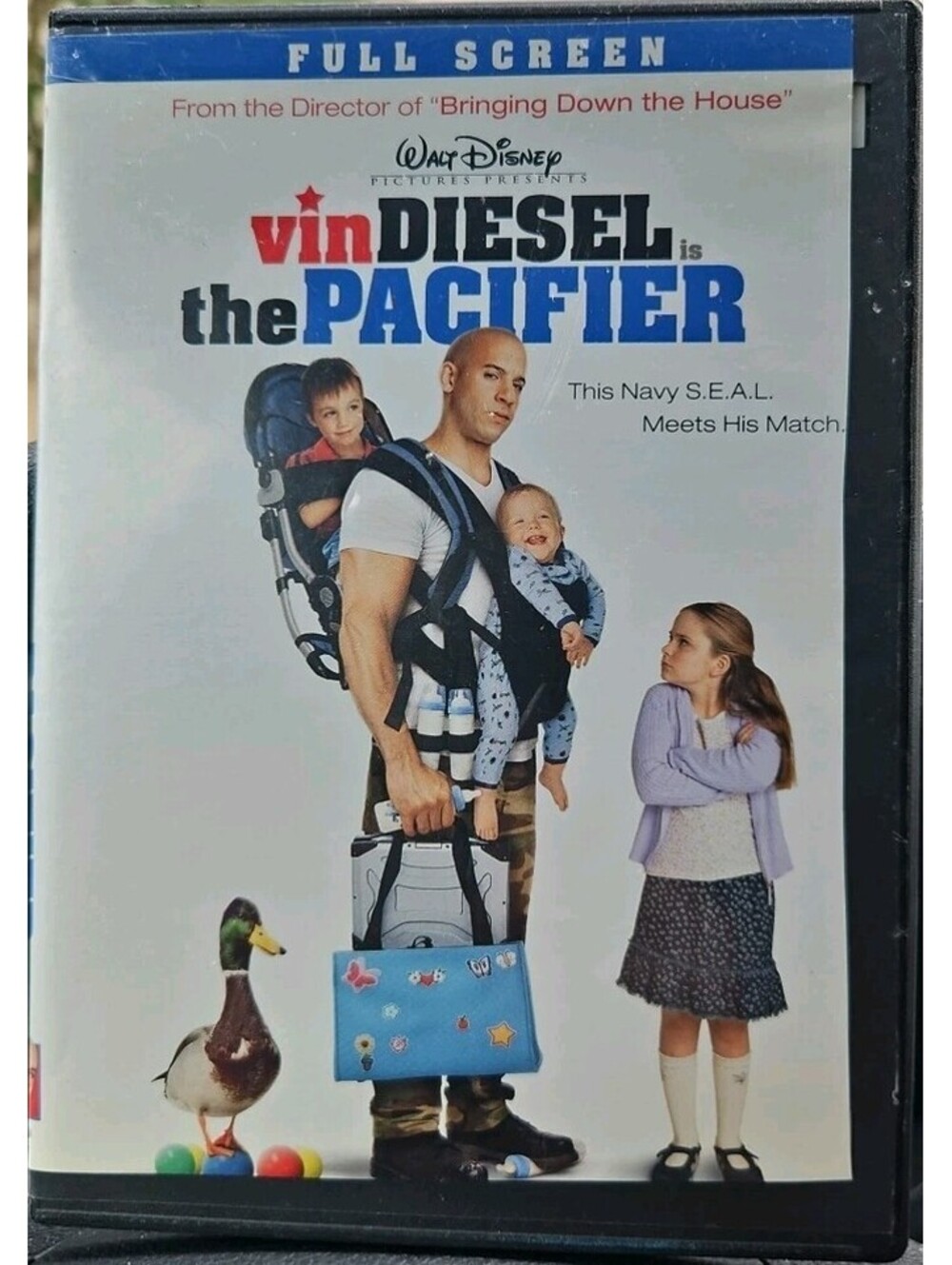 The Pacifier (DVD, 2005) Slim Case. Tested. Cropped Artwork